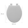 Assento Sanitário Soft Close Oval Branco