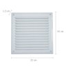 Grelha de Ventilação Quadrada com Tela 22x22Cm
