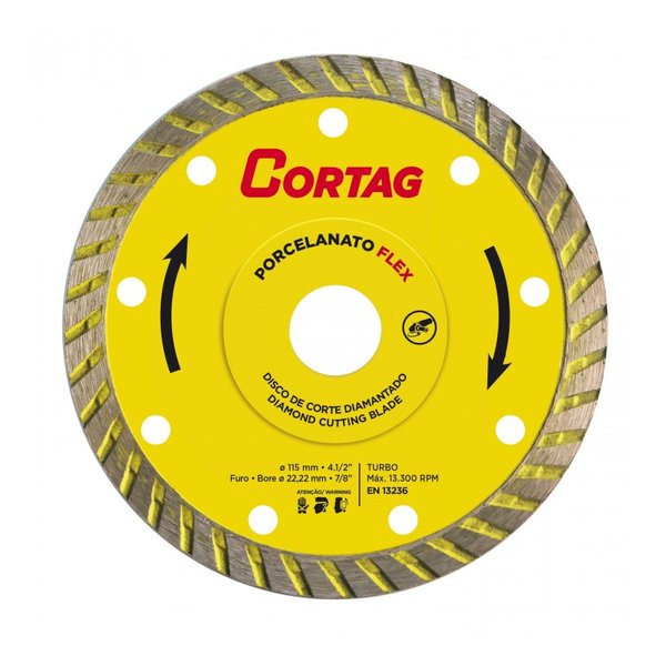 disco de corte diamantado porcelanato flex o 115 furo 2222