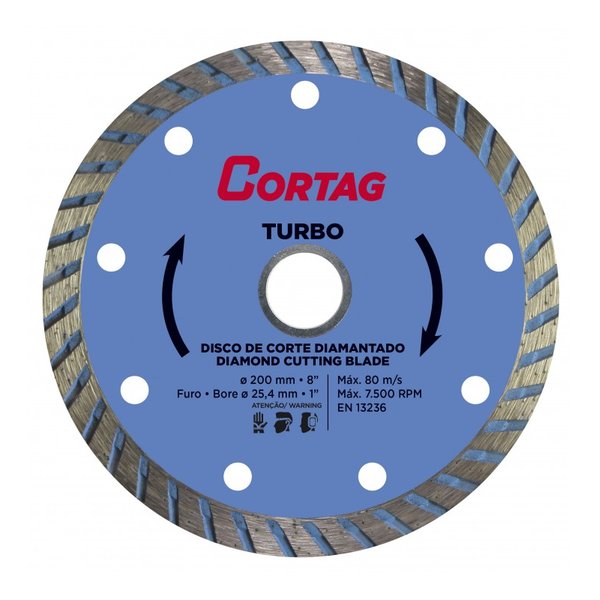 disco diamantado turbo o180 furo o254 reducao o222